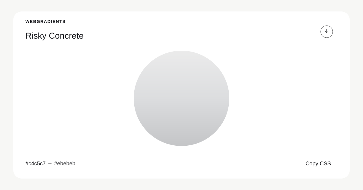 Light Gray to White Linear Gradient CSS Background — Risky Concrete ...