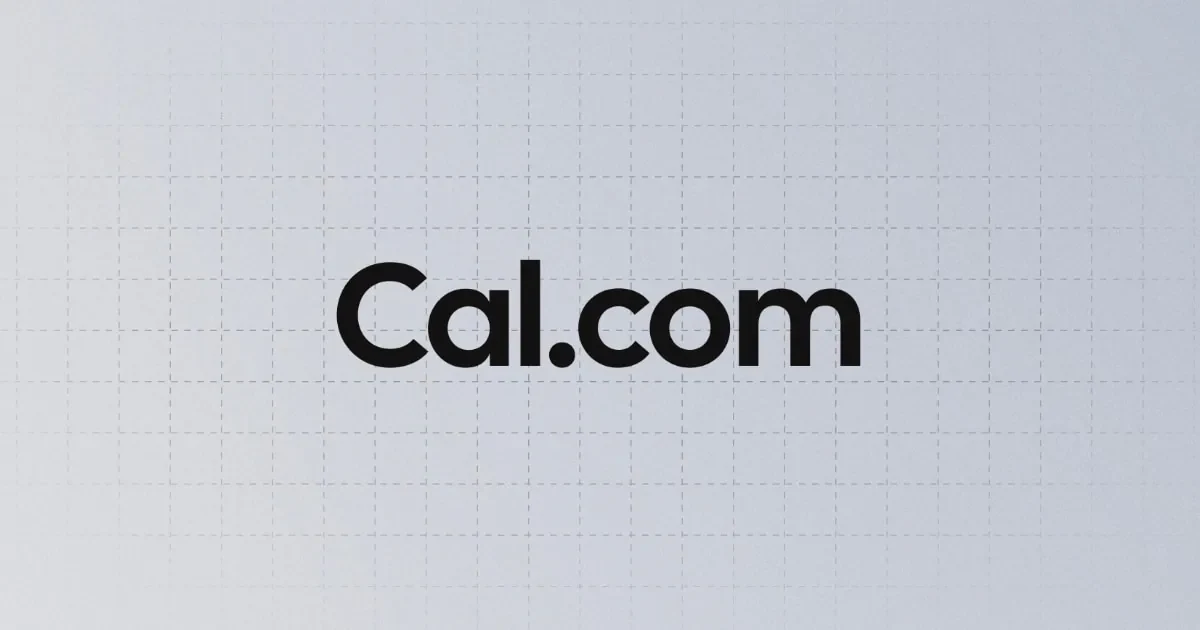 Cal.com website screenshot from Sitehunter
