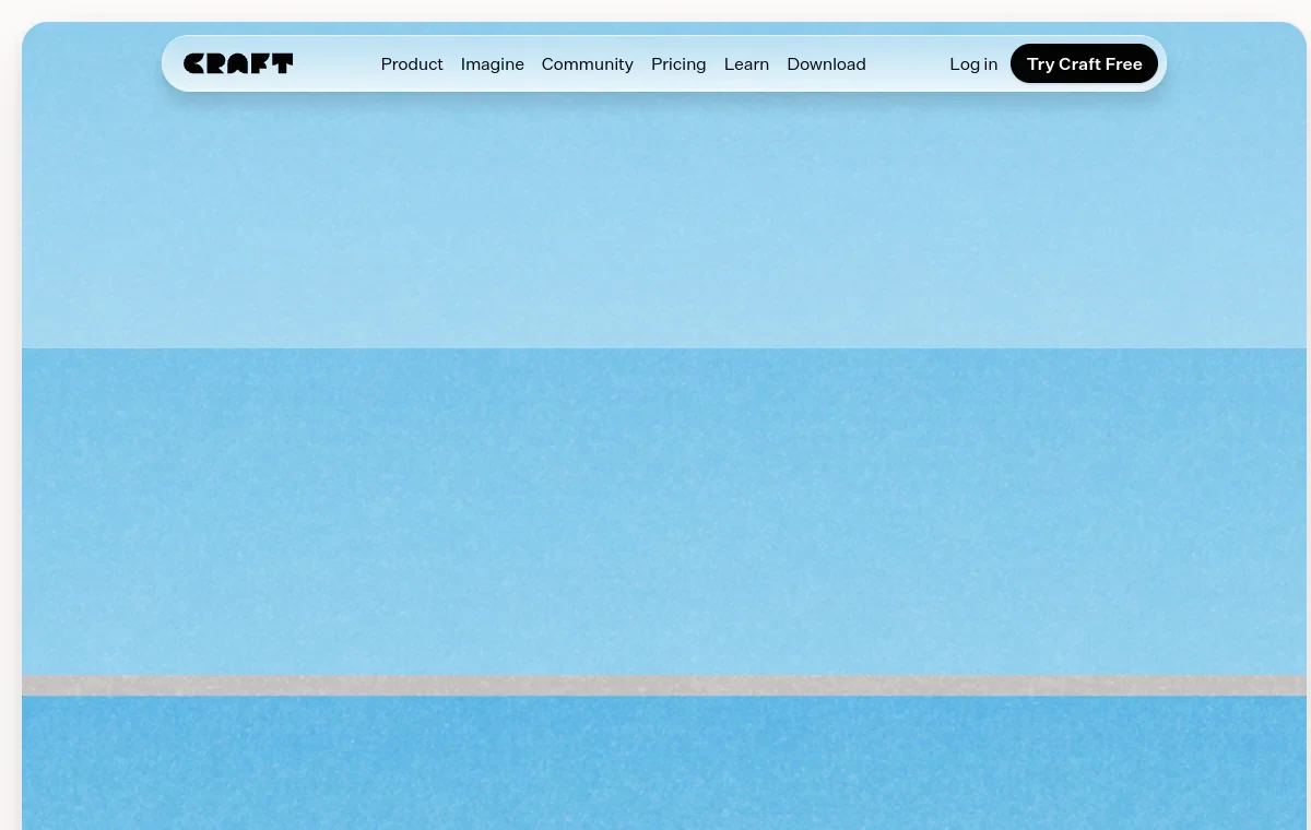 Craft Docs website screenshot from Sitehunter
