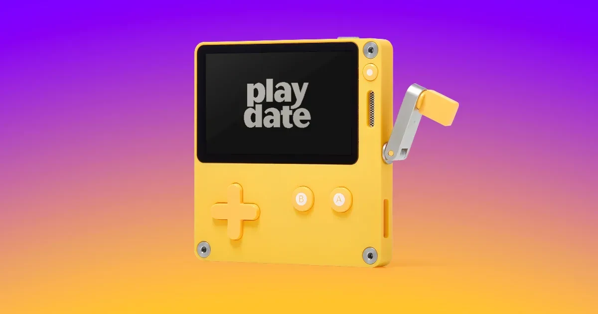Playdate website screenshot from Sitehunter