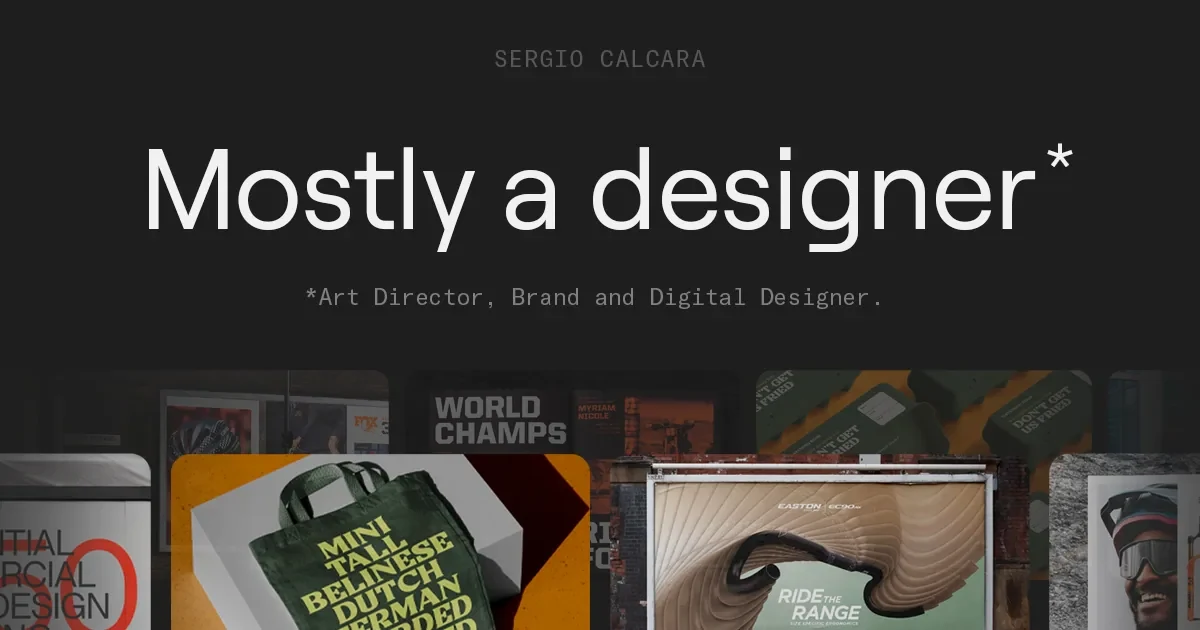 Sergio Calcara website screenshot from Sitehunter