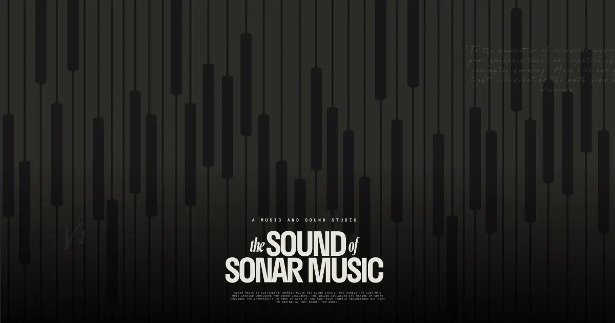 Sonar Music website screenshot from Sitehunter
