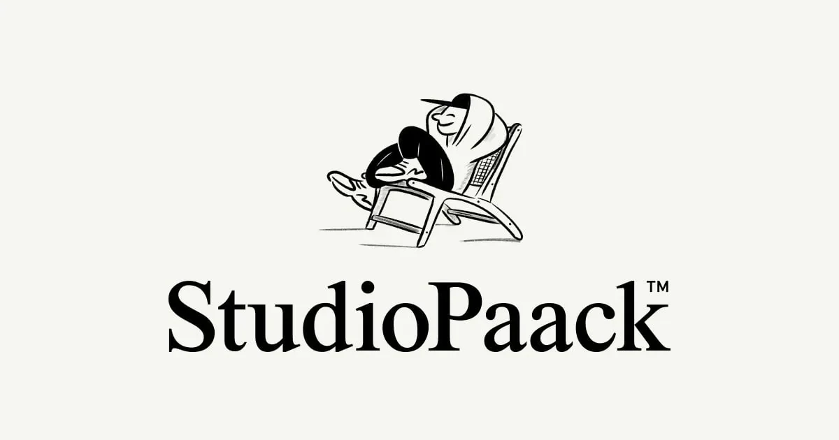 StudioPaack website screenshot from Sitehunter