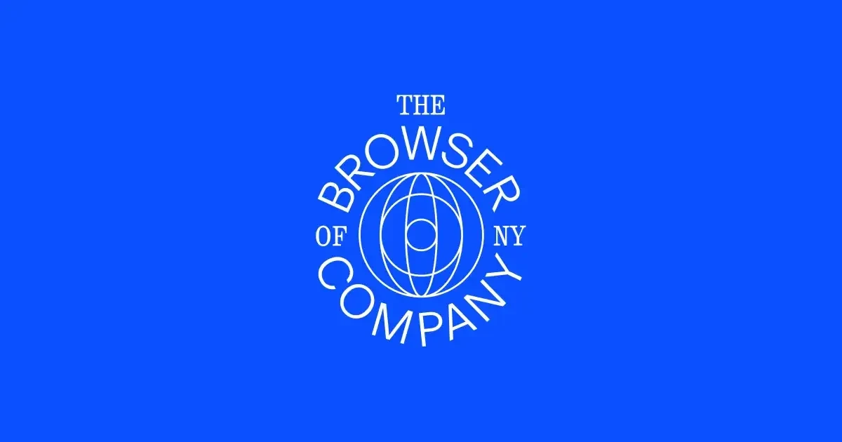 The Browser Company website screenshot from Sitehunter