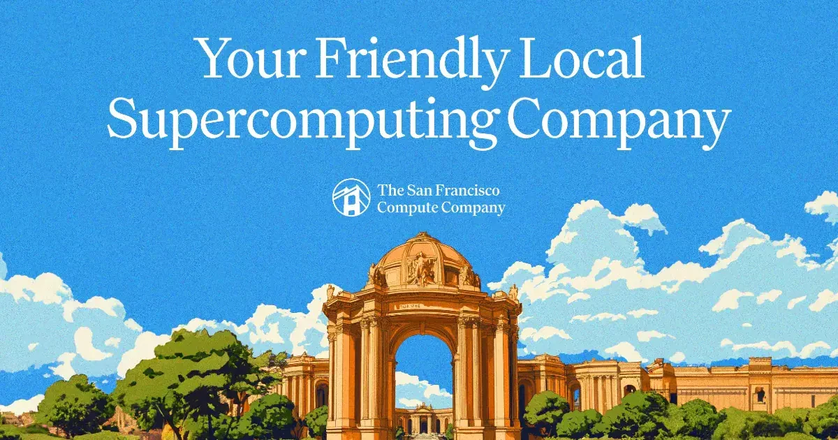 The San Francisco Compute Company website screenshot from Sitehunter