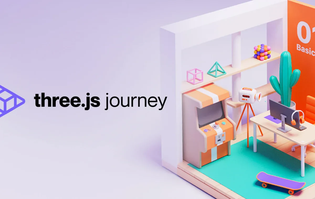Three.js Journey website screenshot from Sitehunter