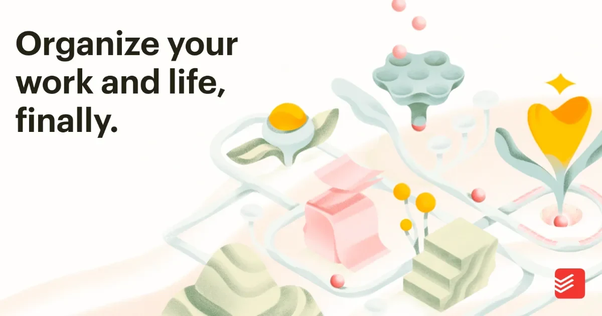 Todoist website screenshot from Sitehunter