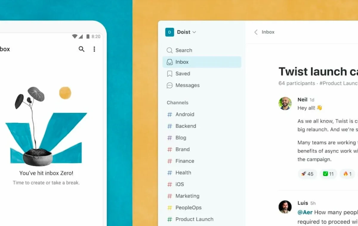 Twist website screenshot from Sitehunter