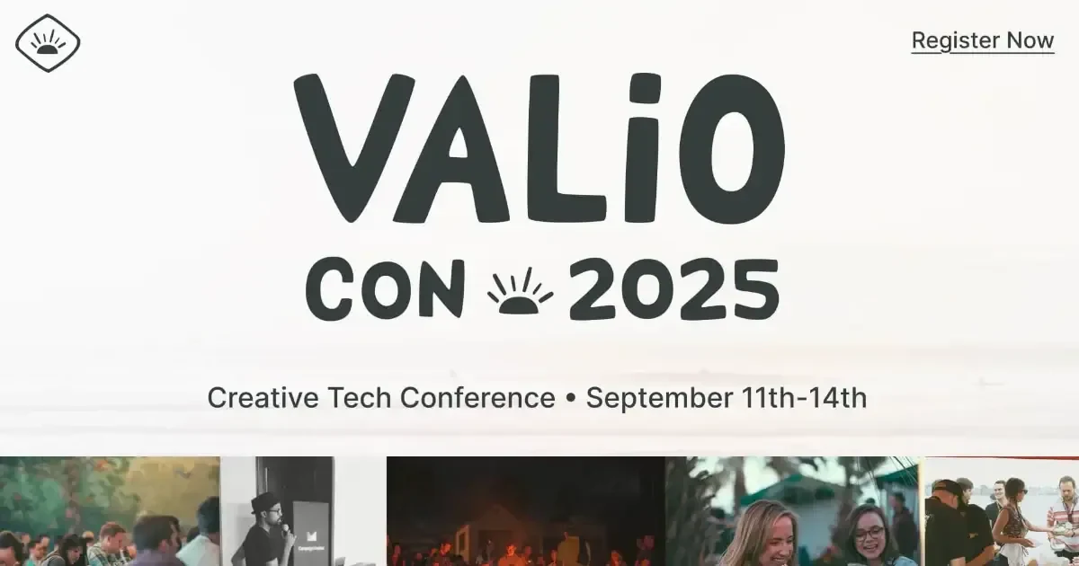 Valio Con 2025 website screenshot from Sitehunter