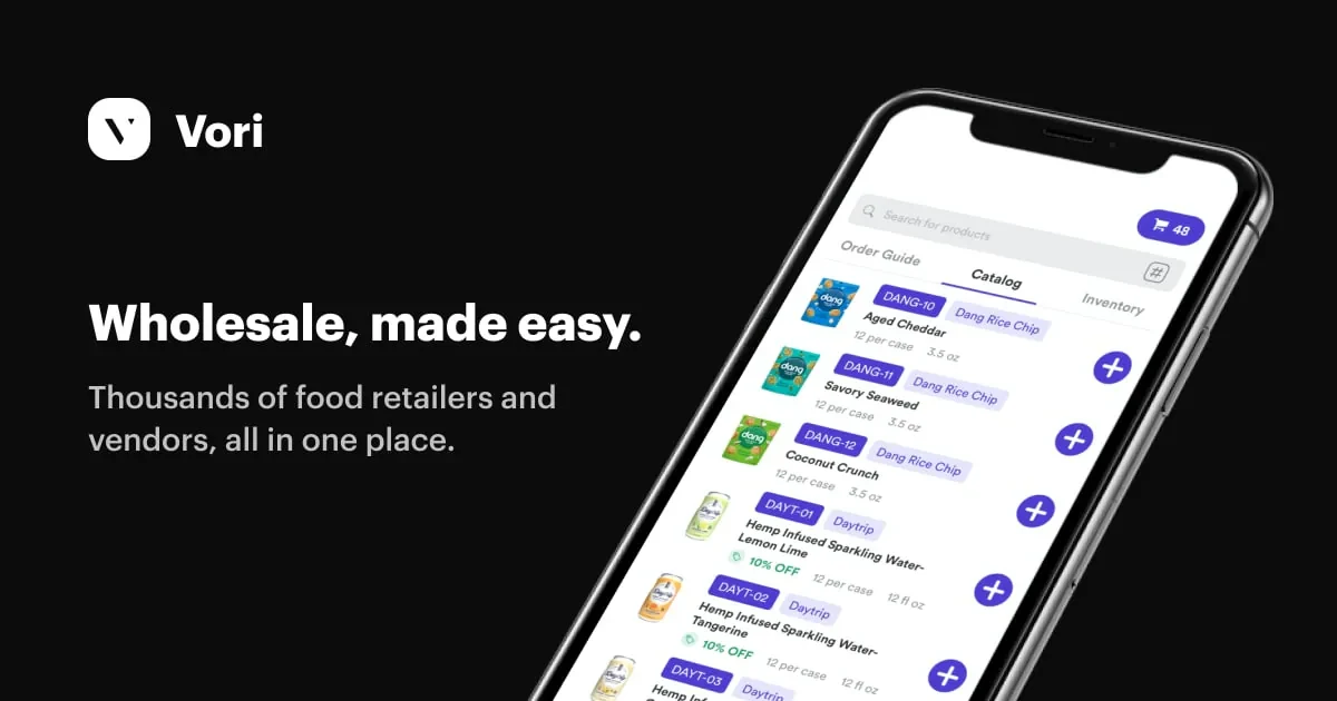 Vori website screenshot from Sitehunter